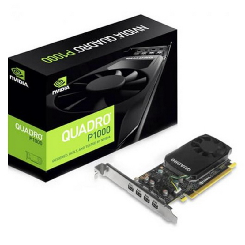 Видеокарта VGA PNY NVIDIA Quadro P1000, 4 GB GDDR5/128-bit, PCI Express 3.0 x16, 4?mDP1.4, 47 W, 1-slot cooler, blk