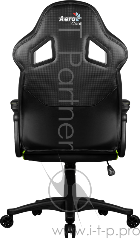 Кресло для геймера Aerocool AC60C AIR-BG , черно-зеленое, до 100кг, ШxГxВ : 65x74x113/120 см, газлифт 80 мм, механизм бабочка
