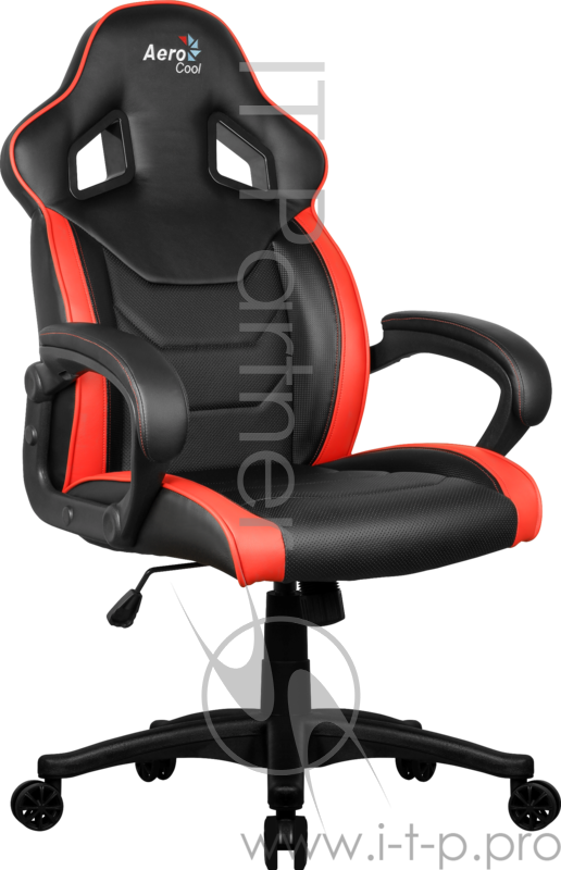 Кресло для геймера Aerocool AC60C AIR-BR , черно-красное, до 150кг, ШxГxВ : 65x74x113/120 см, газлифт 80 мм, механизм