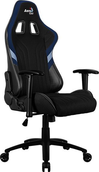 Кресло для геймера Aerocool AERO 1 Alpha Black Blue , цвет черно-синий, Air Mesh ткань + ПВХ, до 150 кг, ШxДxВ: 68x70x125-133см