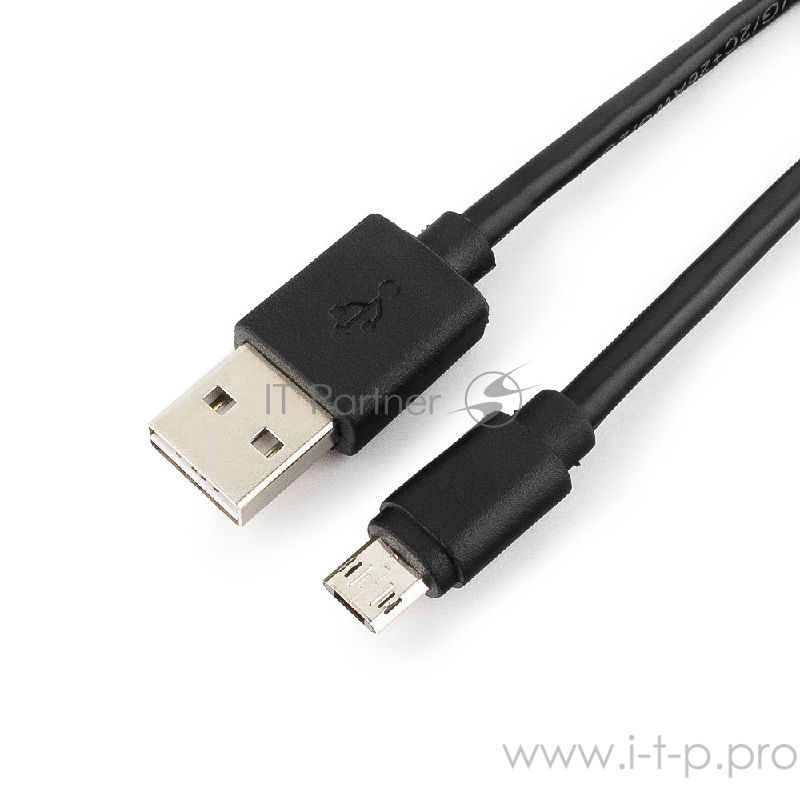 Кабель USB2.0 соединительный USB A-microB Gembird Cablexpert CC-mUSBDS-1M, с двусторонними разъемами (1.0м)