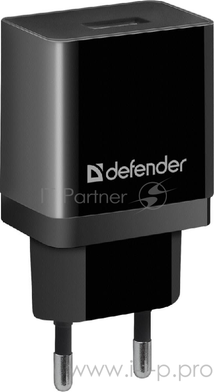 Сетевой адаптер Defender 1xUSB, 5V/2.1А, пакет, черный (EPA-10) (83572)