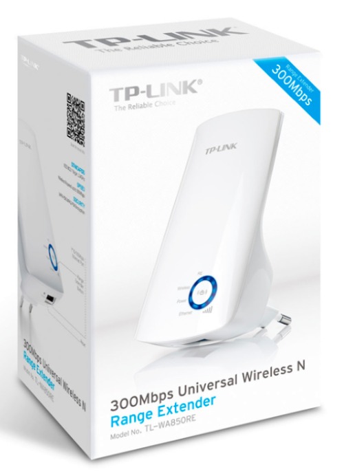 Сетевое оборудование TP-Link TL-WA850RE Усилитель беспроводного сигнала, 1x 10/100Mbps, 802.11b/g/n, 300Mbps