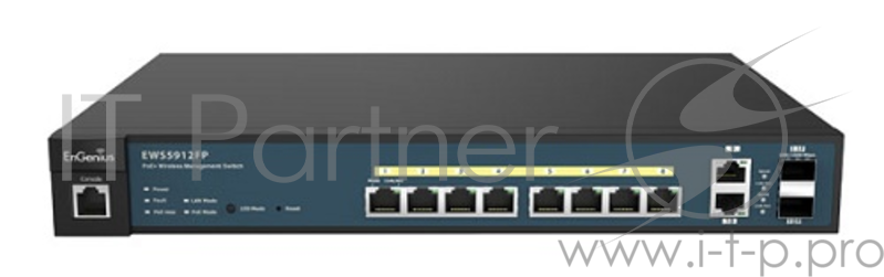 Точка доступа EnGenius Wireless Management 20AP 8-port GbE PoE.at 130W 2GbE 2SFP L2 13i