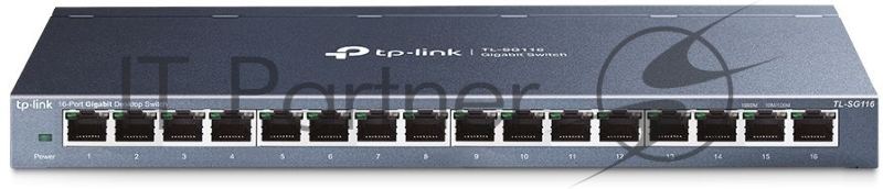 Коммутатор TP-LINK TL-SG116 16-портовый гигабитный настольный коммутатор