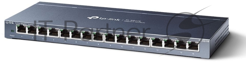 Коммутатор TP-LINK TL-SG116 16-портовый гигабитный настольный коммутатор
