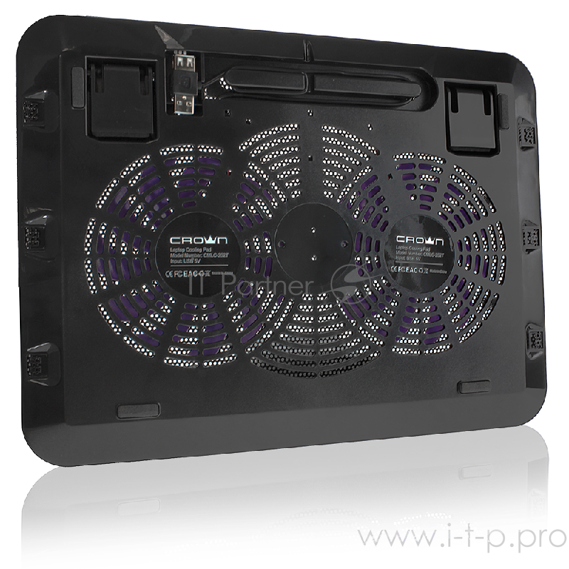 Аксессуар к ноутбуку CROWN Подставка для ноутбука CMLC-202T black (для ноутбуков до 17