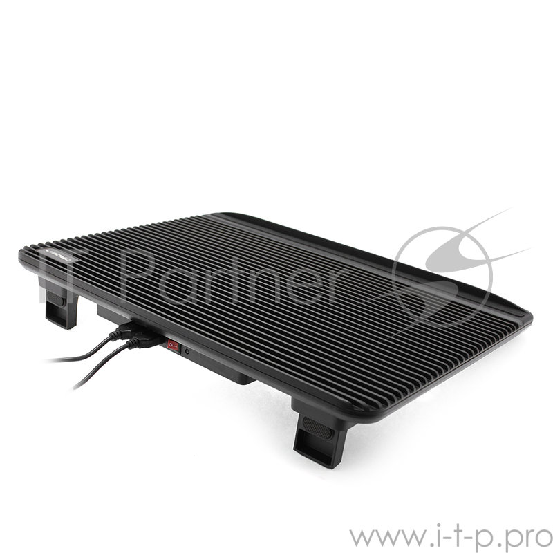 Аксессуар к ноутбуку CROWN Подставка для ноутбука CMLC-1101 black (17) ( Два тихих кулера 160мм, размер 380*280*36мм)