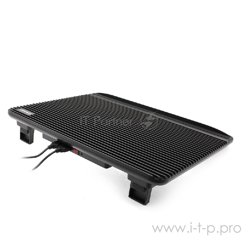 Аксессуар к ноутбуку CROWN Подставка для ноутбука CMLC-1101 black (17) ( Два тихих кулера 160мм, размер 380*280*36мм)