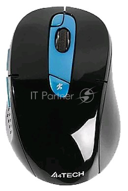Мышь A4Tech V-Track G11-570FX / USB / Wireless / Optical / Black-Blue