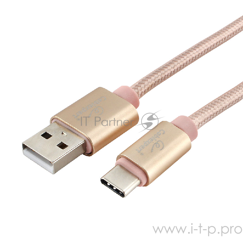 Кабель USB 2.0 Cablexpert CC-U-USBC02Gd-1.8M, AM/TypeC, серия Ultra, длина 1.8м, золотой, блистер