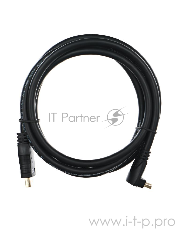 VCOM CG523-1.8M Кабель HDMI<=>HDMI-угловой коннектор 90град 1.8м, 2.0V