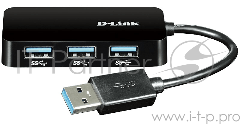 Концентратор с 4 портами USB 3.0 D-Link DUB-1341/A1B