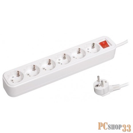 Удлинитель Iek WYP11-16-06-03-ZK У06В 6 места 2Р+РЕ/3.0 метра 3х1мм2 16А/250В CLASSIC IEK