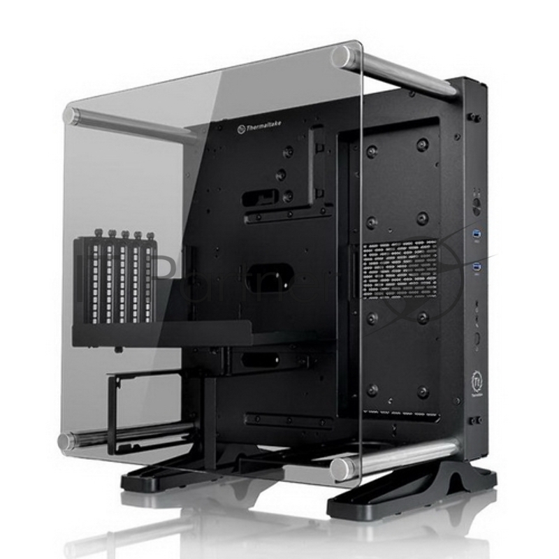 Корпус Case Tt Core P1 CA-1H9-00T1WN-00 mITX/ Wall Mount/ black / no PSU / Tempered Glass
