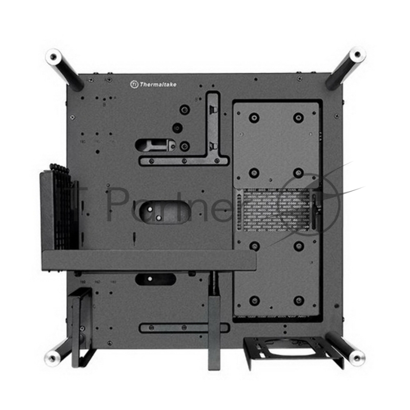 Корпус Case Tt Core P1 CA-1H9-00T1WN-00 mITX/ Wall Mount/ black / no PSU / Tempered Glass