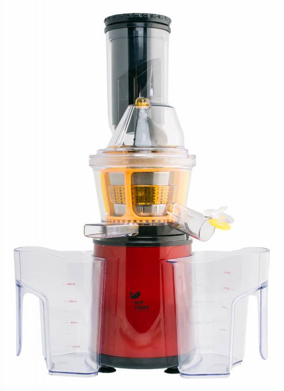 Соковыжималка шнековая Kitfort КТ-1102-2 150Вт бордовый/черный