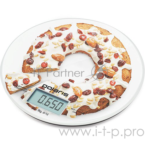 Весы кухонные электронные Polaris PKS 0855DG макс.вес:8кг рисунок