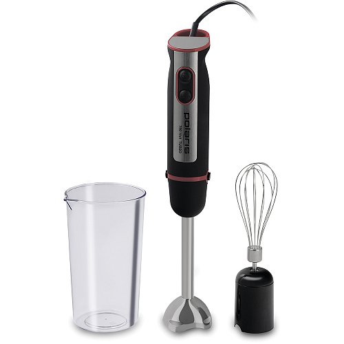 Блендер погружной POLARIS PHB 0750 черный/красный