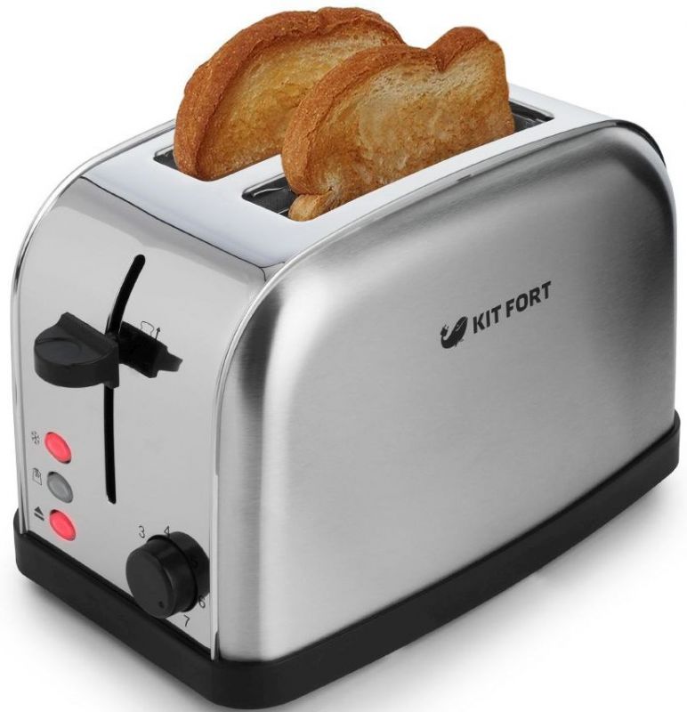 Тостер Kitfort КТ-2014-1 850Вт серебристый