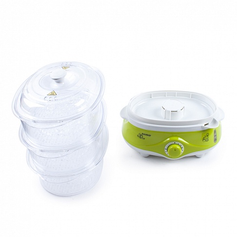 Пароварка Endever Vita-171 белый/зеленый