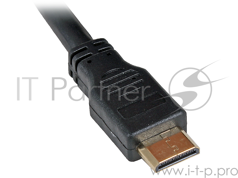 Кабель HDMI-miniHDMI Gembird/Cablexpert , v1.4, 19M/19M, 1.8м, 3D, Ethernet, черный, позол.разъемы, экран, пакет(CC-HDMI4C-6)