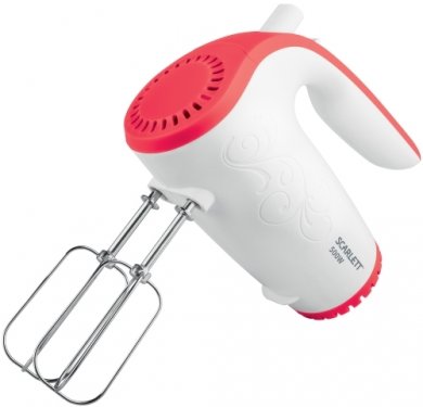 Миксер ручной SCARLETT SC-HM40S06 белый/красный
