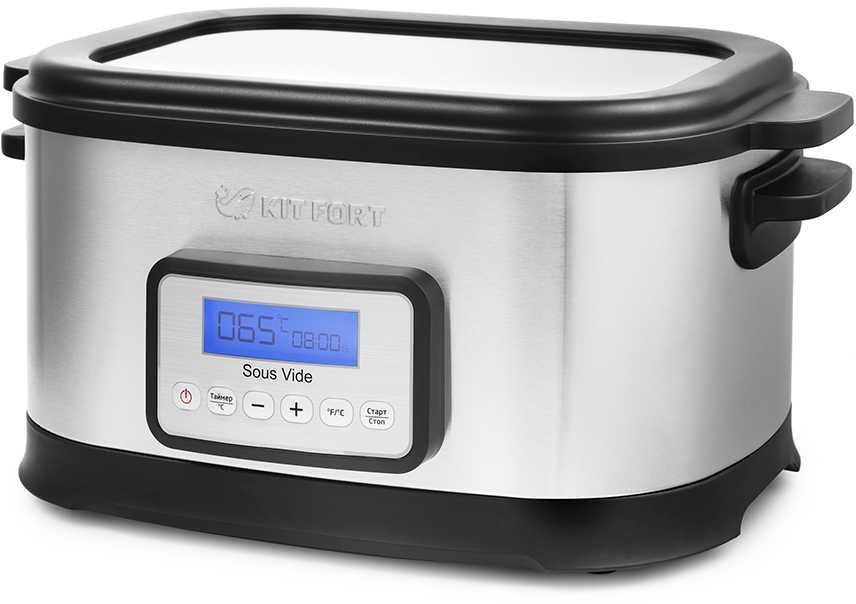 Медленноварка Kitfort КТ-2021 8.4л 520Вт серебристый/черный