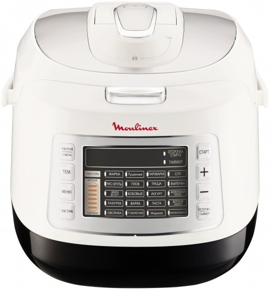 Мультиварка-скороварка Moulinex CE503132 5л 1000Вт белый/черный