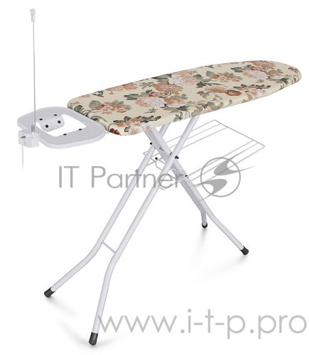 Доска гладильная DOGRULAR КАПИТОЛ белая, чехол с подкладкой из хлопка, подставка под утюг (отгружается кратно 2шт)