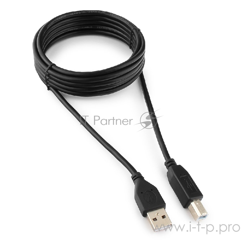 Кабель USB2.0 соединительный USB A-B Gembird CCP-USB2-AMBM-10 (3.0м)