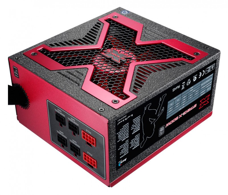 Блок питания Aerocool ATX 800W Strike-X 800 80+ silver (24+8+4+4pin) APFC 140mm fan 8xSATA Cab Manag