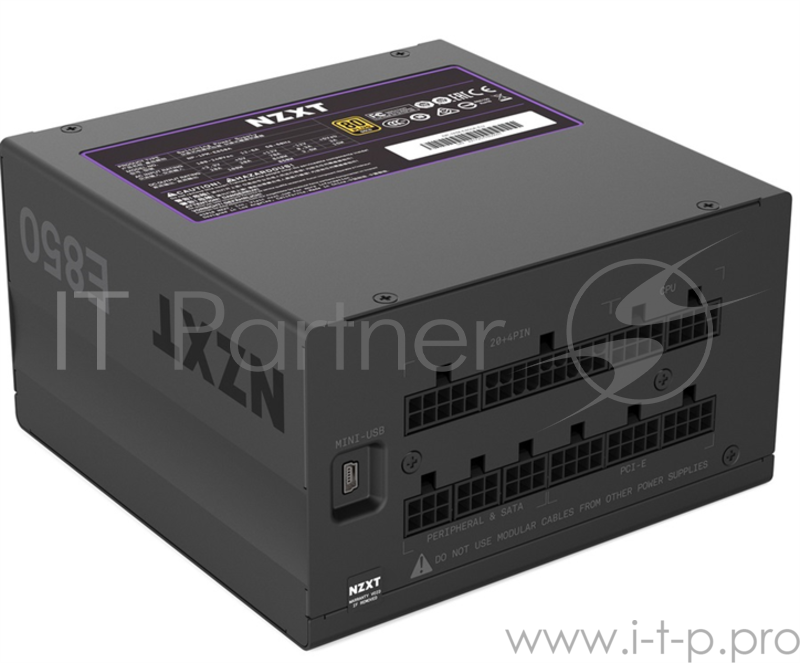 Блок питания NZXT E850 850W, 80+ Gold, FULLY MODULAR, WITH EU POWER CORD, COLOR BOX