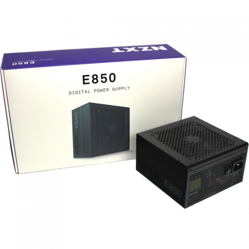 Блок питания NZXT E850 850W, 80+ Gold, FULLY MODULAR, WITH EU POWER CORD, COLOR BOX