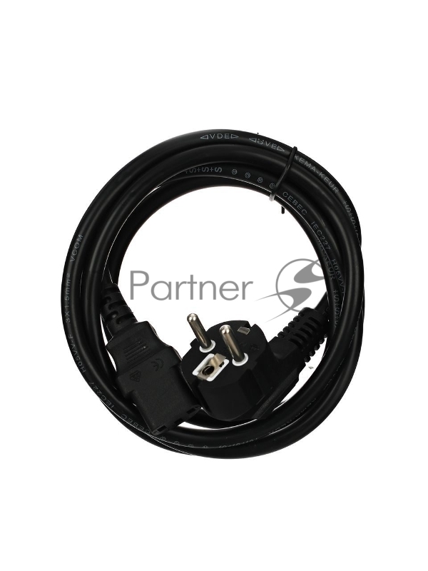 Кабель компьютер-розетка 220V (EURO) <VDE> 3G*1.5mm2 VCOM {CE021-CU} 1,8м подходит для майнинга