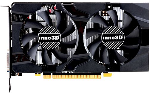 Видеокарта Inno3D GTX1050TI Twin X2 4Gb GDDR5 128bit DP, DVI-D, HDMI (N105T-1DDV-M5CM) RTL