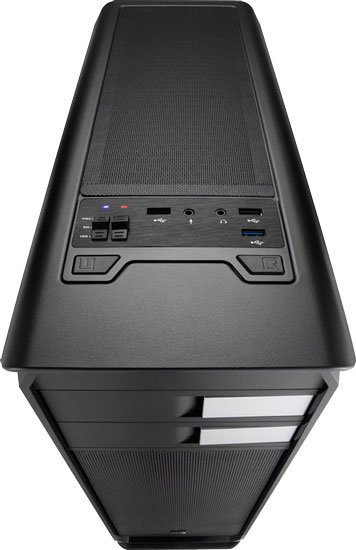 Корпус Aerocool Aero-500 чёрный с акриловым окном, ATX, без БП, SD-картридер, 1x USB 3.0 + 2x USB 2.0, 2 реобаса, фильтры от пыли, окно