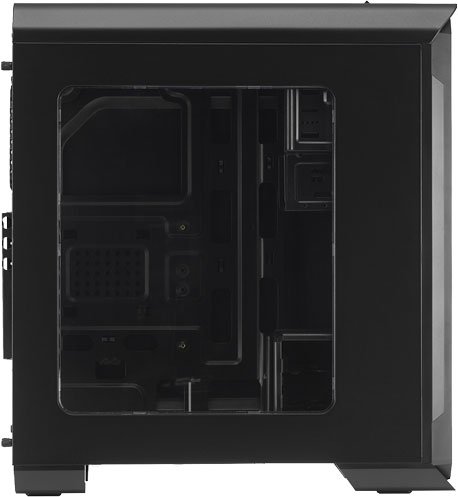 Корпус Aerocool Aero-500 чёрный с акриловым окном, ATX, без БП, SD-картридер, 1x USB 3.0 + 2x USB 2.0, 2 реобаса, фильтры от пыли, окно