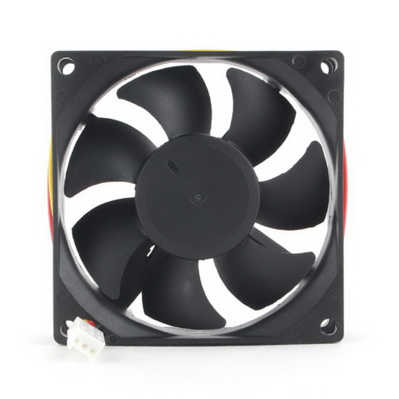 Вентилятор Gembird, 80x80x25, гидродинамический, 3 pin, провод 30 см