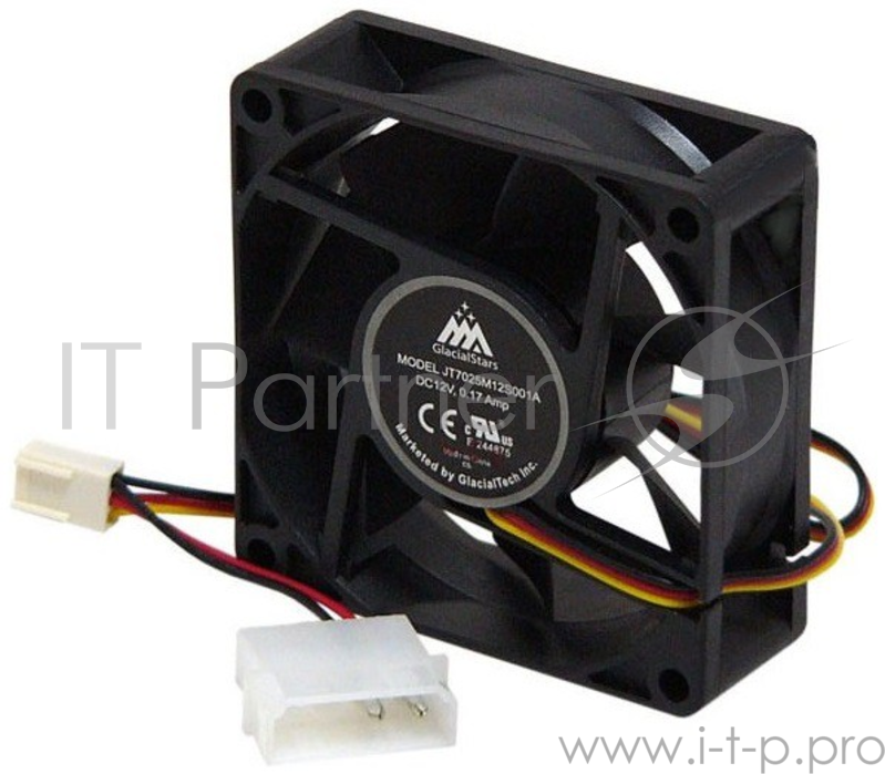 Вентилятор Glacialtech IceWind GS7025 70x70 3-pin 4-pin (Molex) 31dB Bulk