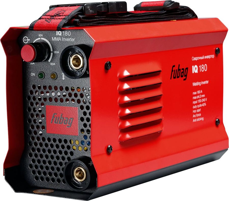 Сварочное оборудование, Инверторы FUBAG IQ 180 Инвертор сварочный 38831 {макс.ток 180А_ПВ 40%_раб.напряжение 150-240В}