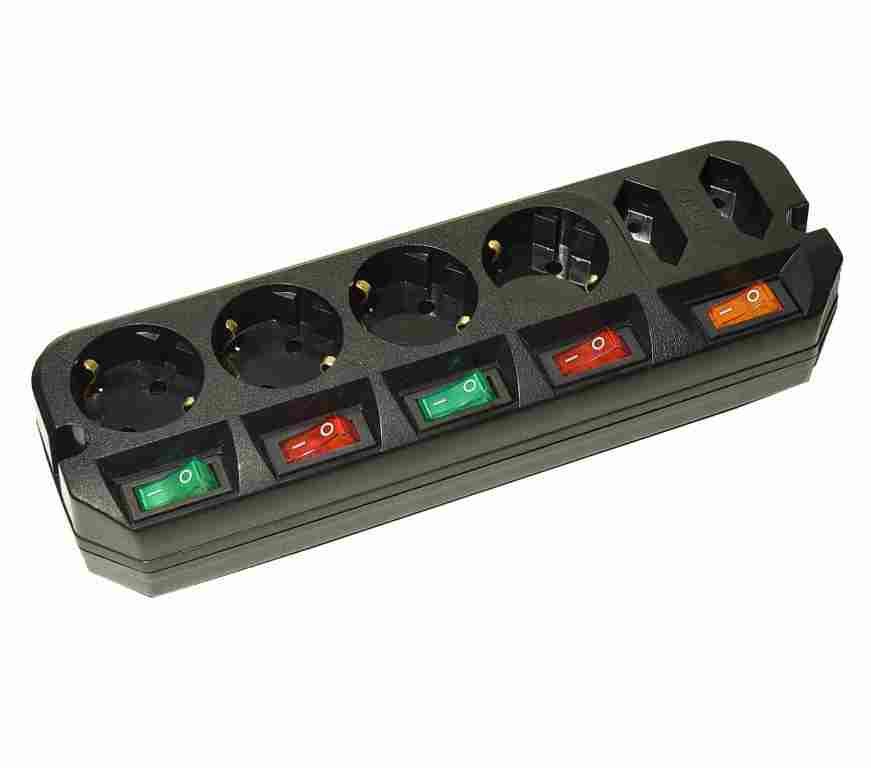 Сетевой удлинитель Most Active A16 3м черный 6 розеток