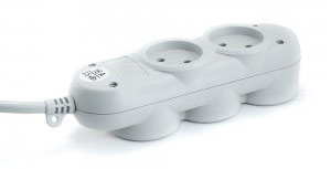 Сетевой удлинитель Powercube PC-Y-5-32-5 5м (5 розеток) серый (пакет ПЭ)