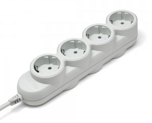 Сетевой удлинитель Powercube PC-Y-5-43-3 3м (7 розеток) серый (пакет ПЭ)