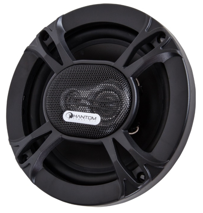 Колонки автомобильные Phantom LX-165 120Вт 90дБ 4Ом 16см (6.5дюйм) (ком.:2кол.) коаксиальные трехпол