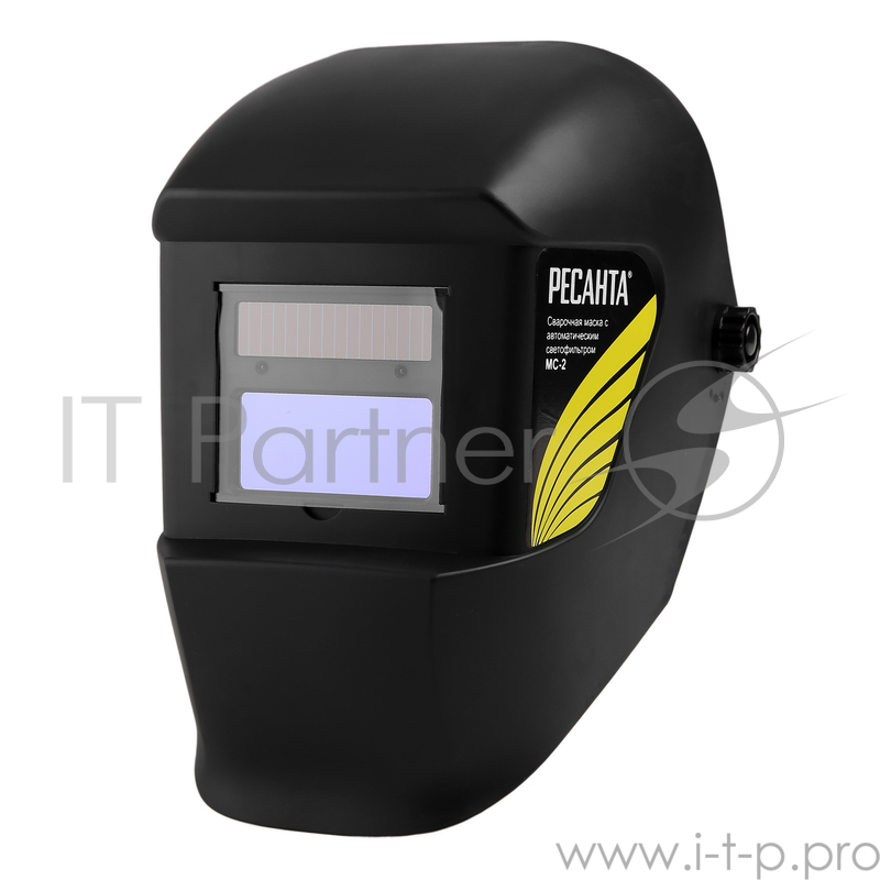 Защитные очки, Маски для сварки, Защитные щитки Ресанта МС-2 65/14 Сварочная маска Черная {питание - Батарея солнечная и литиевая} 4606059016410