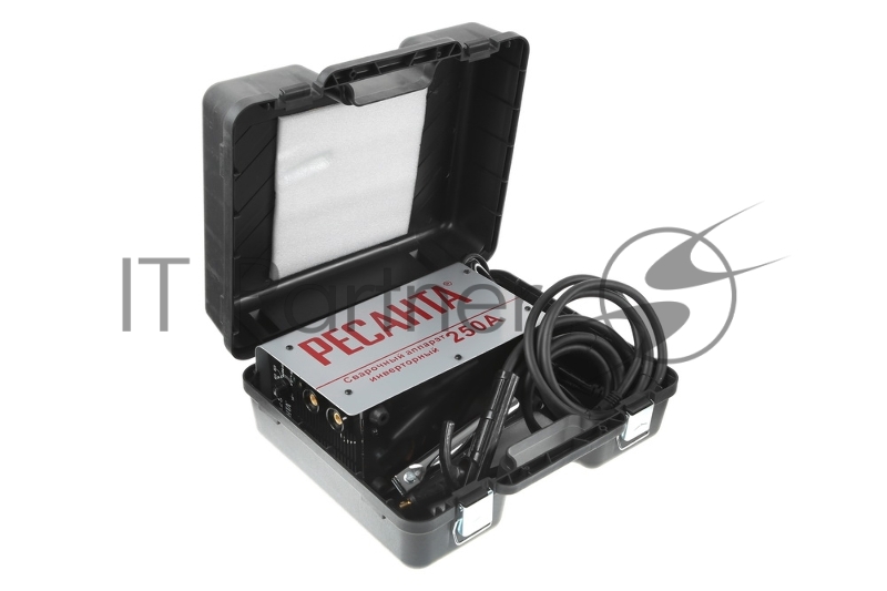 Ресанта Сварочное оборудование, Инверторы Ресанта САИ 250 65/23 Сварочный аппарат инверторный в кейсе 65/23 {154В-242В, макс.7,7кВт, 10А-250А, ПВ 70%, напр. холостого хода 80В, напр. 29В, макс. диаметр электрода 6,мм, 5 кг}