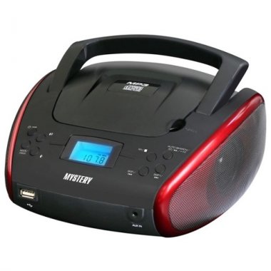 Аудиомагнитола MYSTERY BM-6114U black+red