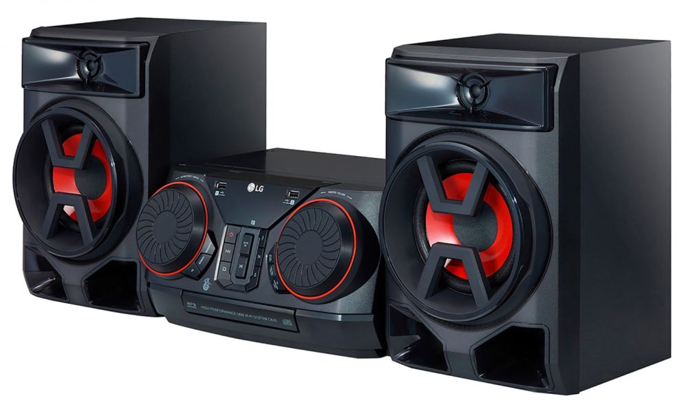 Минисистема LG CK43 черный 300Вт/CD/CDRW/FM/USB/BT