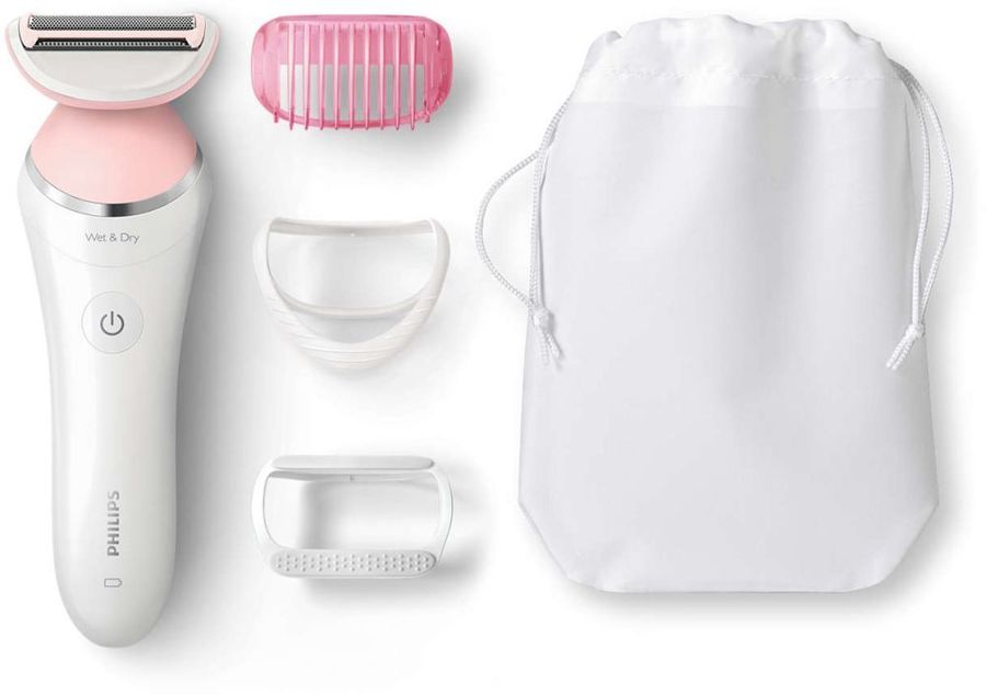 Бритва сетчатая Philips SatinShave Advanced BRL140/00 белый/розовый